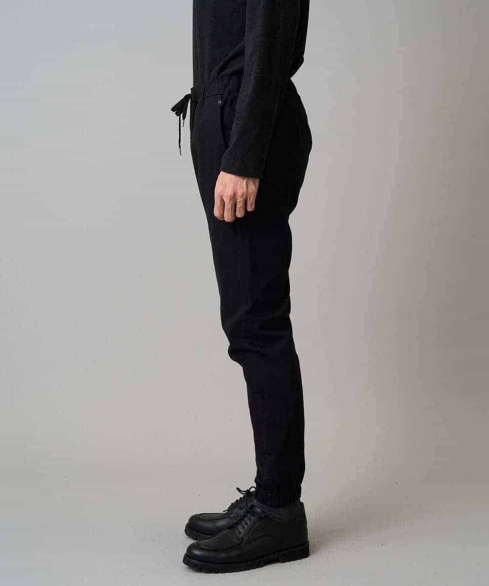 KHLLA14064 a.v.v MEN(アー・ヴェ・ヴェ) 【イージーケア/毛玉になりにくい】スーパーストレッチジョガーパンツ【洗濯機で洗える】 ブラック