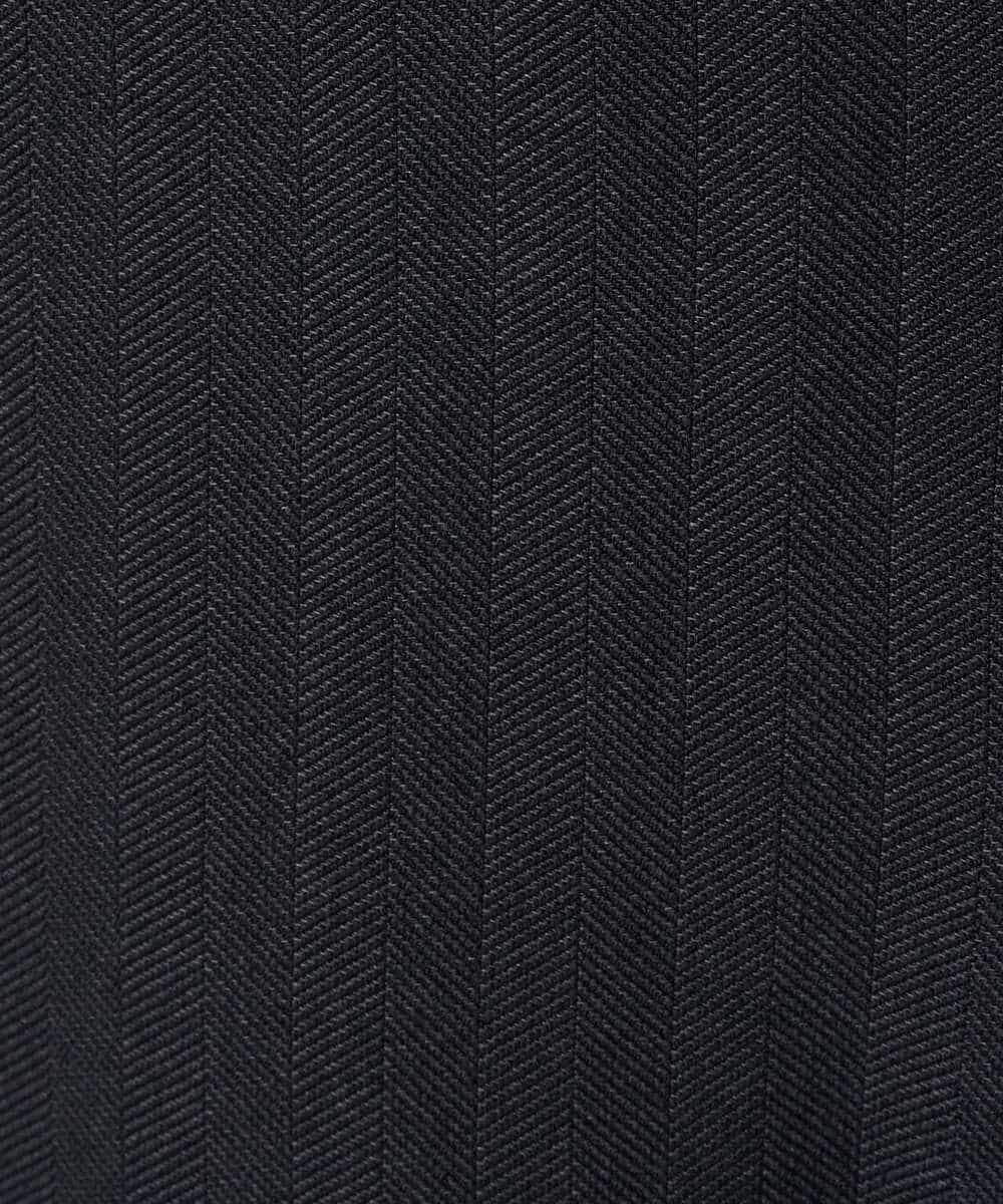 KHLLA35069 a.v.v MEN(アー・ヴェ・ヴェ) 【イージーケア/毛玉になりにくい】LANATECヘリンボーンセミルーズパンツ【ストレッチ/洗濯機で洗える】 ダークグレー
