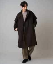 KHLLA36079 a.v.v MEN(アー・ヴェ・ヴェ) 【イージーケア/毛玉になりにくい】LANATECチェックワンタックワイドイージースラックス【洗濯機で洗える/ストレッチ】 グレー系チェック柄