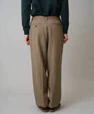 KHLLA36079 a.v.v MEN(アー・ヴェ・ヴェ) 【イージーケア/毛玉になりにくい】LANATECチェックワンタックワイドイージースラックス【洗濯機で洗える/ストレッチ】 グレー系チェック柄