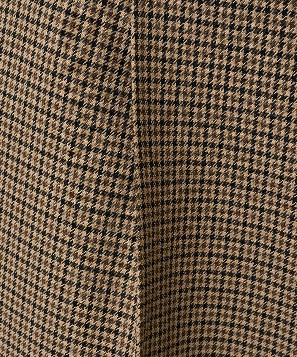 KHLLA36079 a.v.v MEN(アー・ヴェ・ヴェ) 【イージーケア/毛玉になりにくい】LANATECチェックワンタックワイドイージースラックス【洗濯機で洗える/ストレッチ】 グレー系チェック柄