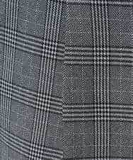 KHLLA36079 a.v.v MEN(アー・ヴェ・ヴェ) 【イージーケア/毛玉になりにくい】LANATECチェックワンタックワイドイージースラックス【洗濯機で洗える/ストレッチ】 グレー系チェック柄