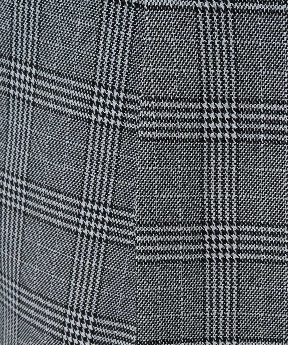 KHLLA36079 a.v.v MEN(アー・ヴェ・ヴェ) 【イージーケア/毛玉になりにくい】LANATECチェックワンタックワイドイージースラックス【洗濯機で洗える/ストレッチ】 グレー系チェック柄