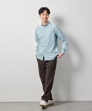 KHLLD27069 a.v.v MEN(アー・ヴェ・ヴェ) 【イージーケア/洗濯機で洗える/毛玉・シワになりにくい/裏起毛/ストレッチ】不動の人気パンツ 裏微起毛セミルーズパンツ ダークグレー