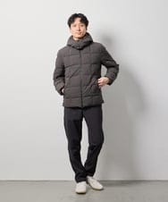 KHLLD27069 a.v.v MEN(アー・ヴェ・ヴェ) 【イージーケア/洗濯機で洗える/毛玉・シワになりにくい/裏起毛/ストレッチ】不動の人気パンツ 裏微起毛セミルーズパンツ ダークグレー