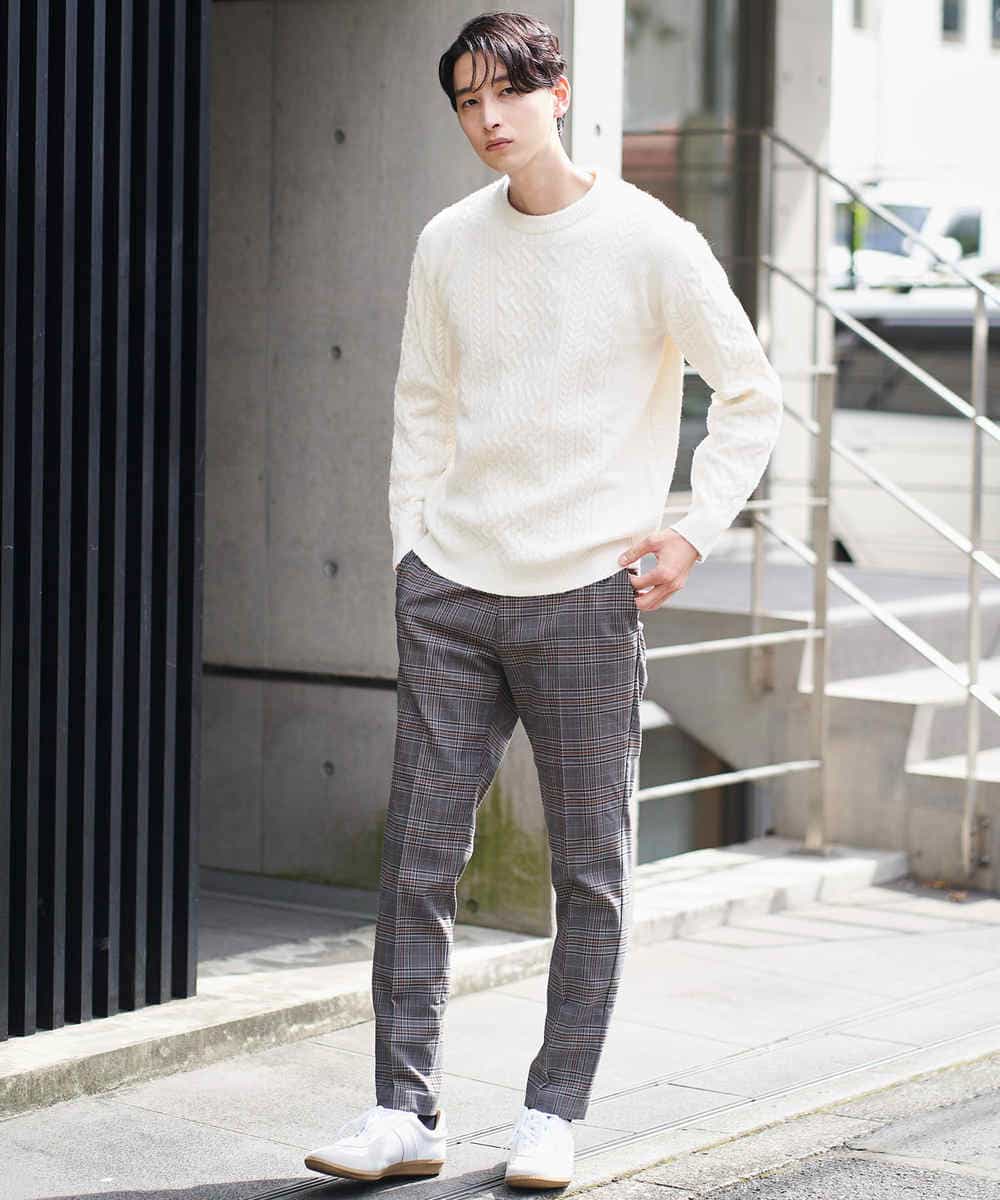 パンツ人気No.1】美脚ストレッチ裏起毛スマートスラックス[WEB限定サイズ](その他のパンツ) | a.v.v  MEN(アー・ヴェ・ヴェ)｜イトキンオンラインストア
