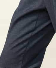 KHLLV26059 a.v.v MEN(アー・ヴェ・ヴェ) 【ON/OFF兼用】シャンブレー裏起毛スマートテーパードパンツ(セットアップ可） ネイビー