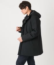 KHUAA02179 a.v.v MEN(アー・ヴェ・ヴェ) 【軽量】SORONA中綿フーデッドミドルコート ブラック