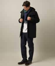 KHUAA02179 a.v.v MEN(アー・ヴェ・ヴェ) 【軽量】SORONA中綿フーデッドミドルコート ブラック