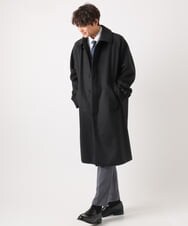 KHUAA07169 a.v.v MEN(アー・ヴェ・ヴェ) 【大人カジュアル】ワイドシルエットステンカラーコート モカベージュ
