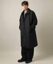 KHUAA07169 a.v.v MEN(アー・ヴェ・ヴェ) 【大人カジュアル】ワイドシルエットステンカラーコート モカベージュ