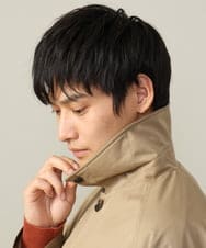 KHUAA30179 a.v.v MEN(アー・ヴェ・ヴェ) 【撥水/防風/上質ダウン】ツイルステンカラーダウンコート ベージュ