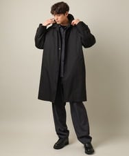 KHUAA30179 a.v.v MEN(アー・ヴェ・ヴェ) 【撥水/防風/上質ダウン】ツイルステンカラーダウンコート ベージュ