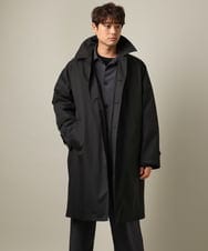KHUAA30179 a.v.v MEN(アー・ヴェ・ヴェ) 【撥水/防風/上質ダウン】ツイルステンカラーダウンコート ベージュ