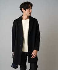 KHUAD01199 a.v.v MEN(アー・ヴェ・ヴェ) ウールライトビーバーチェスターコート ブラック