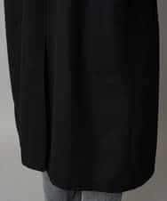 KHUAD07179 a.v.v MEN(アー・ヴェ・ヴェ) ワイドシルエットステンカラーコート ブラック