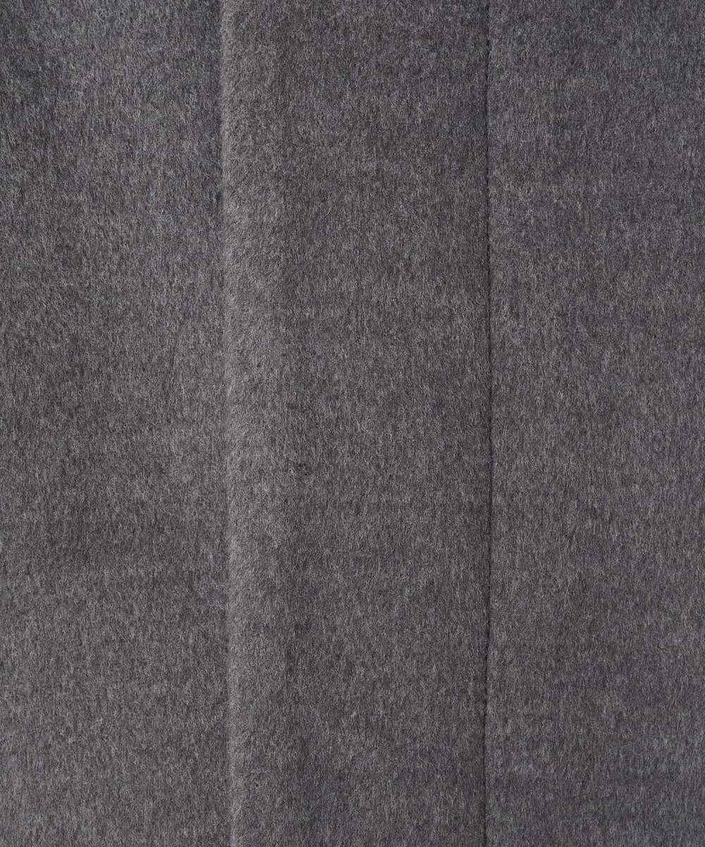 KHUAD07179 a.v.v MEN(アー・ヴェ・ヴェ) ワイドシルエットステンカラーコート ブラック