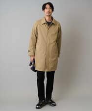 KHUAD30189 a.v.v MEN(アー・ヴェ・ヴェ) 【830FPダウン/軽量/撥水/防風】ライトスカイダウンステンカラーコート ブラック