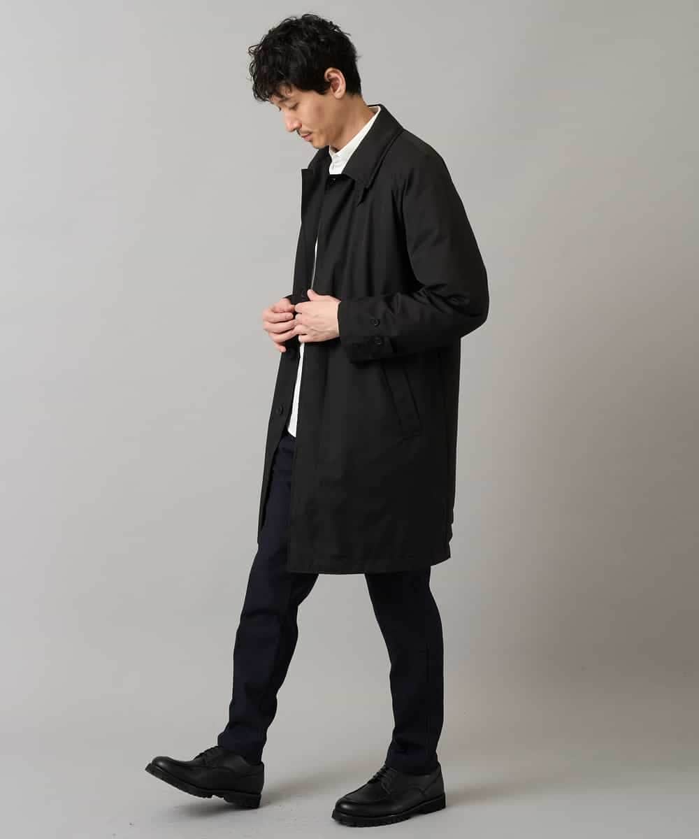 KHUAD30189 a.v.v MEN(アー・ヴェ・ヴェ) 【830FPダウン/軽量/撥水/防風】ライトスカイダウンステンカラーコート ブラック