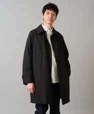 KHUAD30189 a.v.v MEN(アー・ヴェ・ヴェ) 【830FPダウン/軽量/撥水/防風】ライトスカイダウンステンカラーコート ブラック