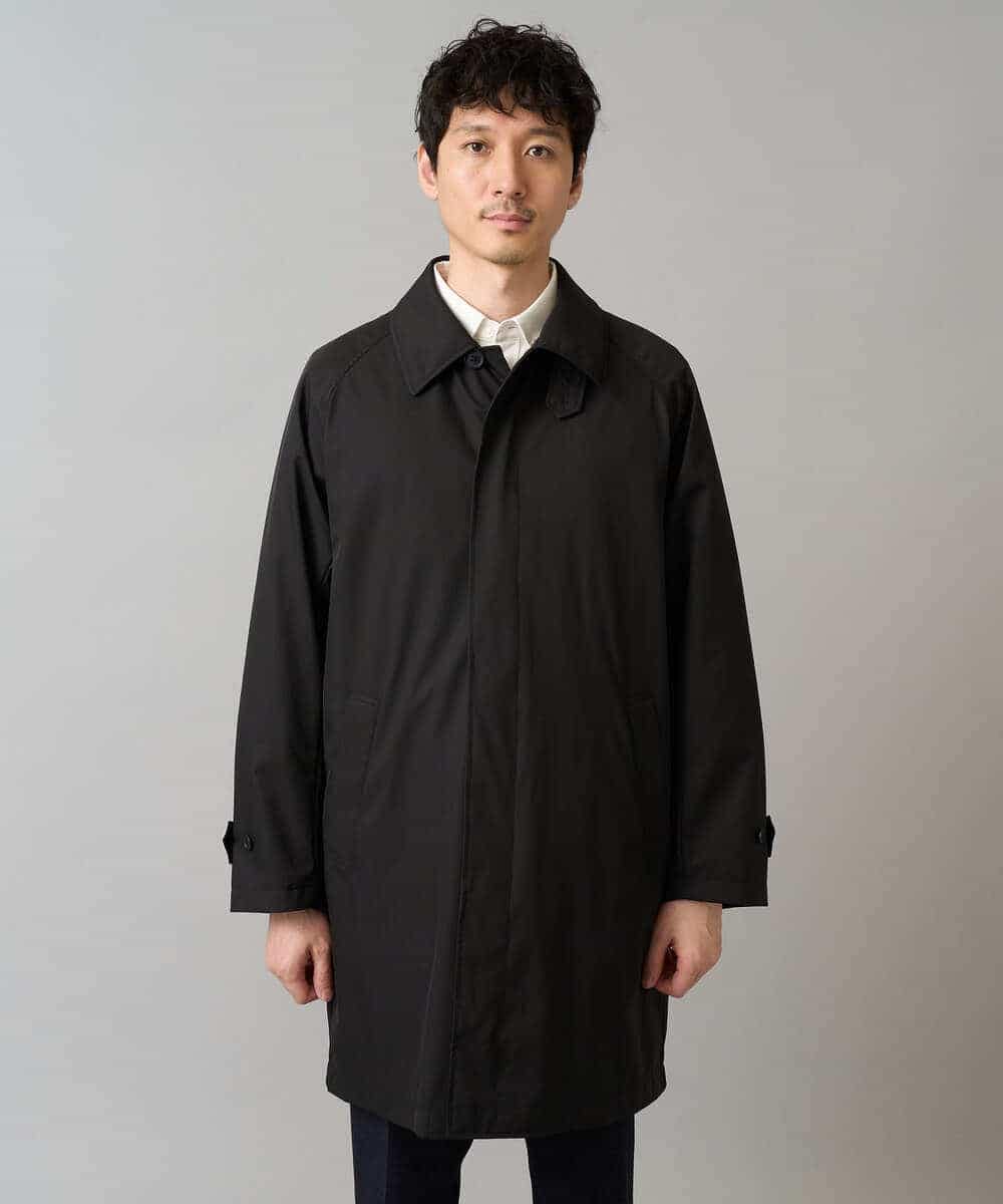 KHUAD30189 a.v.v MEN(アー・ヴェ・ヴェ) 【830FPダウン/軽量/撥水/防風】ライトスカイダウンステンカラーコート ブラック