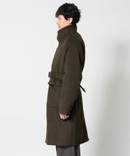 KHUAG08209 a.v.v MEN(アー・ヴェ・ヴェ) ワイドシルエットスタンドカラーコート アッシュグレー