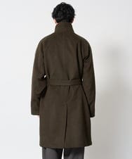 KHUAG08209 a.v.v MEN(アー・ヴェ・ヴェ) ワイドシルエットスタンドカラーコート アッシュグレー