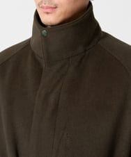 KHUAG08209 a.v.v MEN(アー・ヴェ・ヴェ) ワイドシルエットスタンドカラーコート アッシュグレー