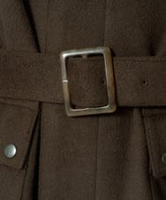 KHUAG08209 a.v.v MEN(アー・ヴェ・ヴェ) ワイドシルエットスタンドカラーコート アッシュグレー