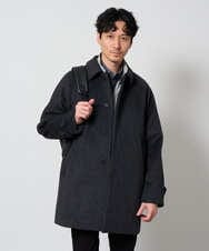 KHUAG09239 a.v.v MEN(アー・ヴェ・ヴェ) ライトビーバーステンカラーコート ブラック