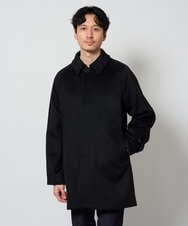 KHUAG09239 a.v.v MEN(アー・ヴェ・ヴェ) ライトビーバーステンカラーコート ブラック