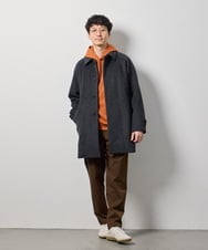 KHUAG09239 a.v.v MEN(アー・ヴェ・ヴェ) ライトビーバーステンカラーコート ブラック