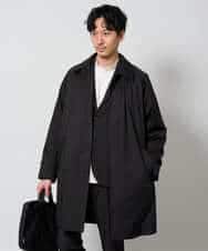 KHUAG30199 a.v.v MEN(アー・ヴェ・ヴェ) 【830FPダウン/軽量/撥水/防風】ライトスカイダウンステンカラーコート ブラック