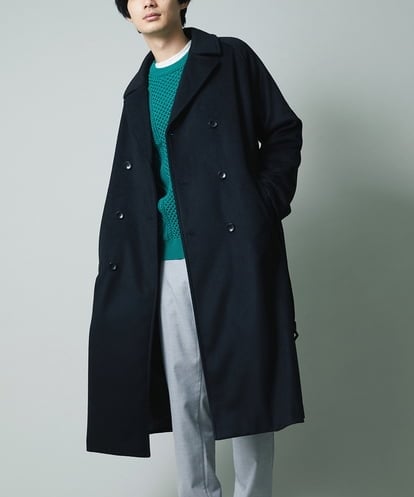 KHUAS07159 a.v.v MEN ダブルブレストワイドコート