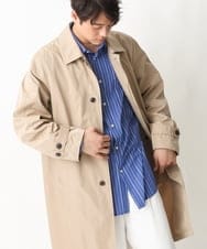 KHUEV01149 a.v.v MEN(アー・ヴェ・ヴェ) 【ON/OFF兼用】ステンカラーコート ベージュ