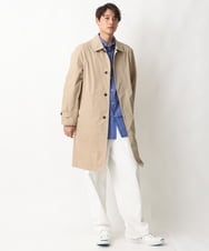 KHUEV01149 a.v.v MEN(アー・ヴェ・ヴェ) 【ON/OFF兼用】ステンカラーコート ベージュ