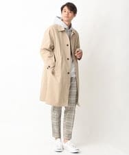 KHUEV01149 a.v.v MEN(アー・ヴェ・ヴェ) 【ON/OFF兼用】ステンカラーコート ベージュ