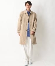 KHUEV01149 a.v.v MEN(アー・ヴェ・ヴェ) 【ON/OFF兼用】ステンカラーコート ベージュ