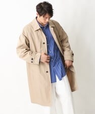 KHUEV01149 a.v.v MEN(アー・ヴェ・ヴェ) 【ON/OFF兼用】ステンカラーコート ベージュ