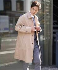KHUEV01149 a.v.v MEN(アー・ヴェ・ヴェ) 【ON/OFF兼用】ステンカラーコート ベージュ