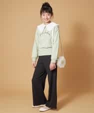 KJBCN20034 a.v.v KIDS(アー・ヴェ・ヴェ) [140-150]ビッグカラーブラウス ブルー