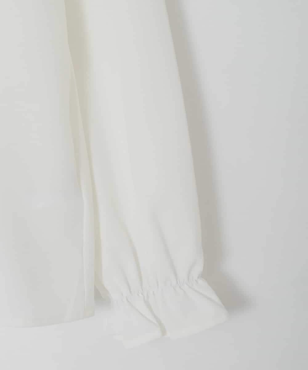 KJBEB29039 a.v.v KIDS(アー・ヴェ・ヴェ) [140-150]ダブルフリルカラーブラウス ホワイト