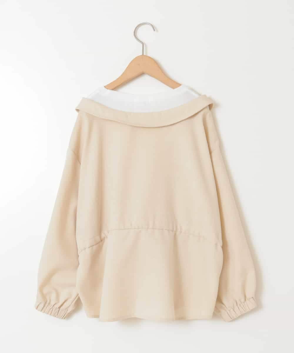KJBEB41039 a.v.v KIDS(アー・ヴェ・ヴェ) [140-150]シャツレイヤードトップス ベージュ