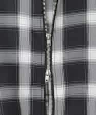 KJBED30049 a.v.v KIDS(アー・ヴェ・ヴェ) [130-160]フーディーチェックシャツブルゾン ブラック