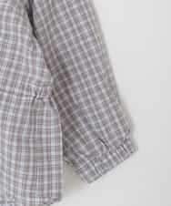 KJBED31039 a.v.v KIDS(アー・ヴェ・ヴェ) [130-160]スプリングチェックレイヤード風ブラウス グレー