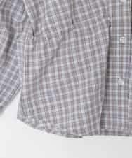 KJBED31039 a.v.v KIDS(アー・ヴェ・ヴェ) [130-160]スプリングチェックレイヤード風ブラウス グレー