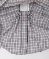 KJBED31039 a.v.v KIDS(アー・ヴェ・ヴェ) [130-160]スプリングチェックレイヤード風ブラウス グレー