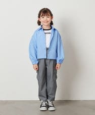 KJBEV30029 a.v.v KIDS(アー・ヴェ・ヴェ) [120-130]クロップドシャツ ブルーストライプ