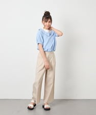 KJBFD40039 a.v.v KIDS(アー・ヴェ・ヴェ) [120-160]半袖レイヤード風シャツ ライトブルー