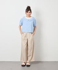 KJBFD40039 a.v.v KIDS(アー・ヴェ・ヴェ) [120-160]半袖レイヤード風シャツ ライトブルー